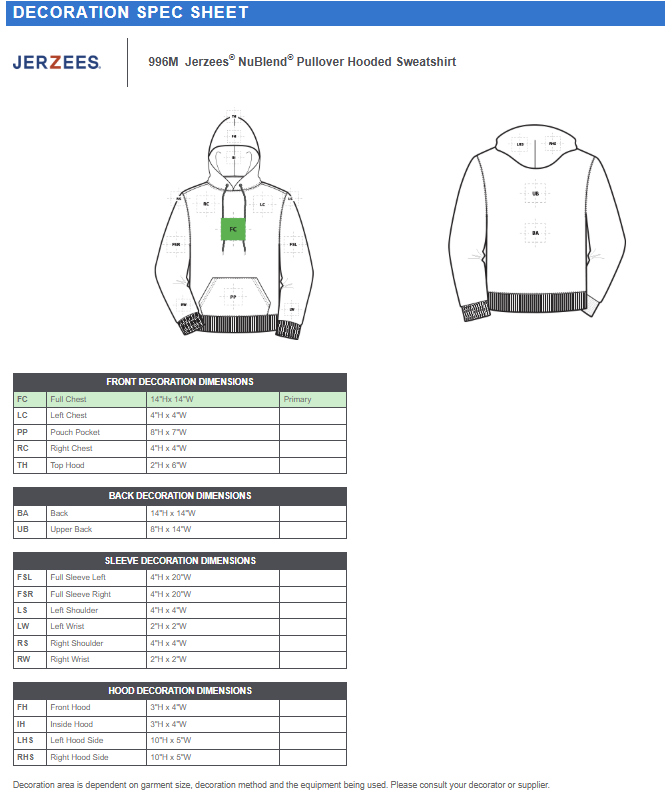 996M Jerzees® NuBlend® Pullover Hoodie - Image 13