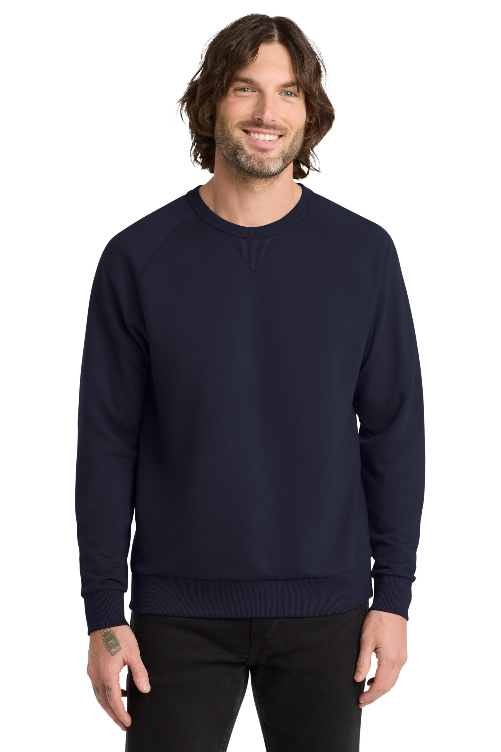 AL4004 AllmadeĀ® Unisex Organic French Terry Crewneck Sweatshirt - Image 5