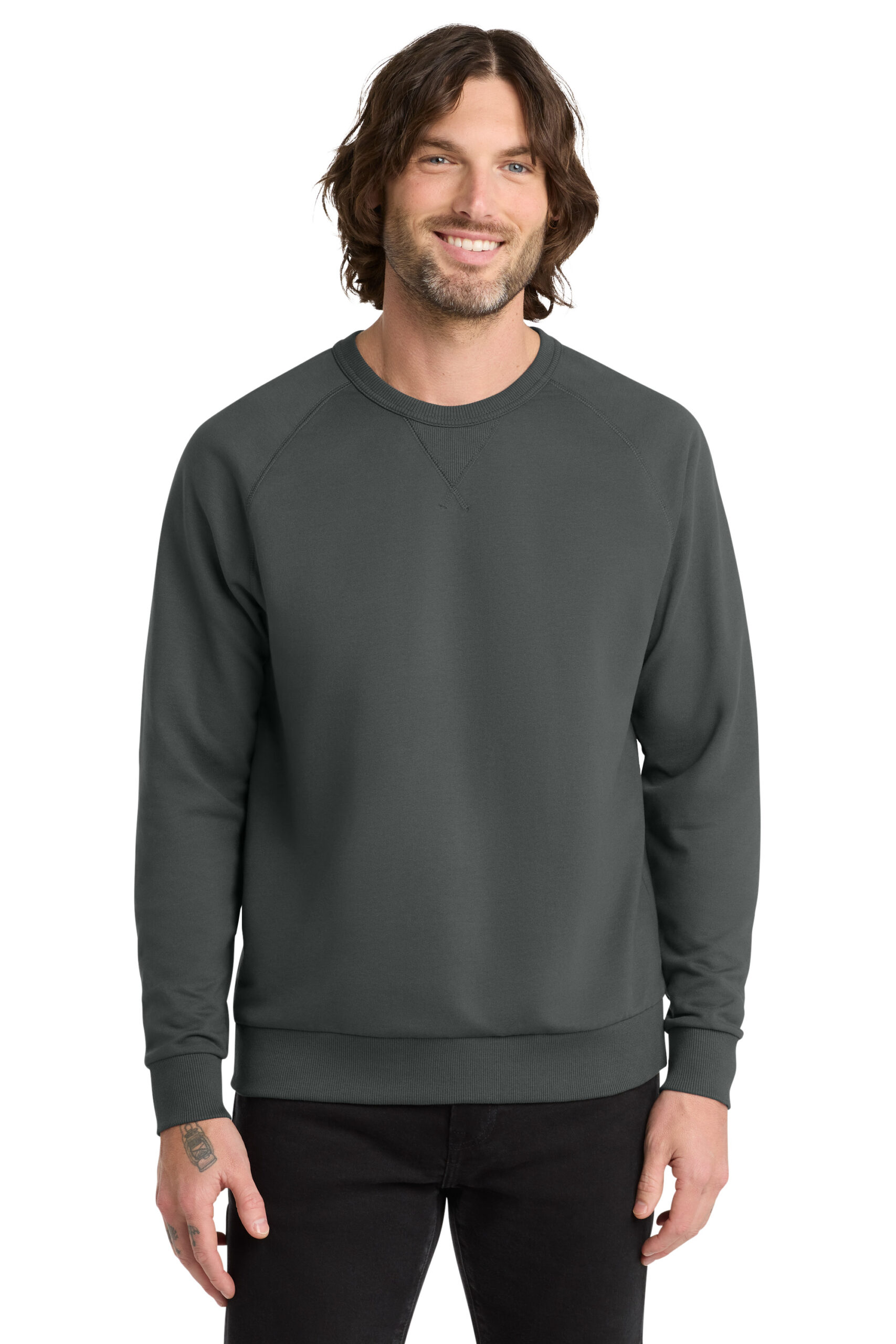 AL4004 Allmade® Unisex Organic French Terry Crewneck Sweatshirt