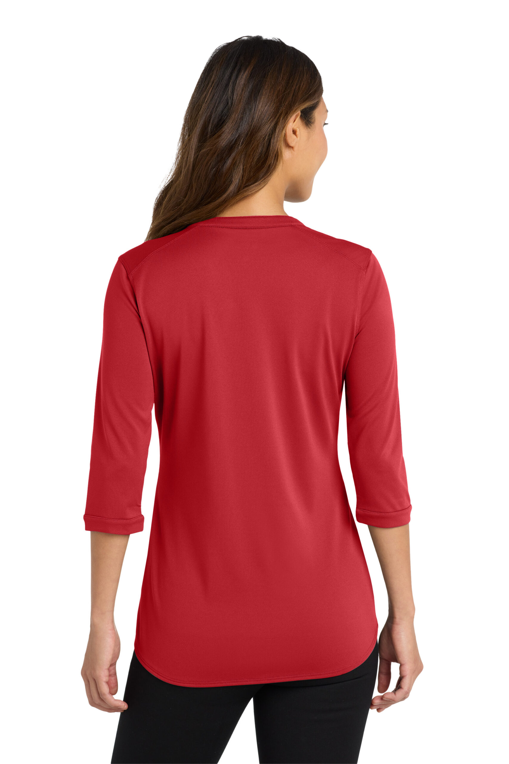 LK750 Port Authority Ladies UV Choice Pique Henley - Image 4