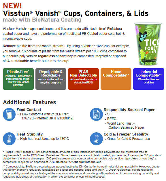 9 oz Paper Cups Double wall insulated with a gloss or matte coating
