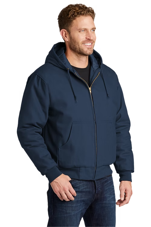 J763H CornerStone® - Duck Cloth Hooded Work Jacket