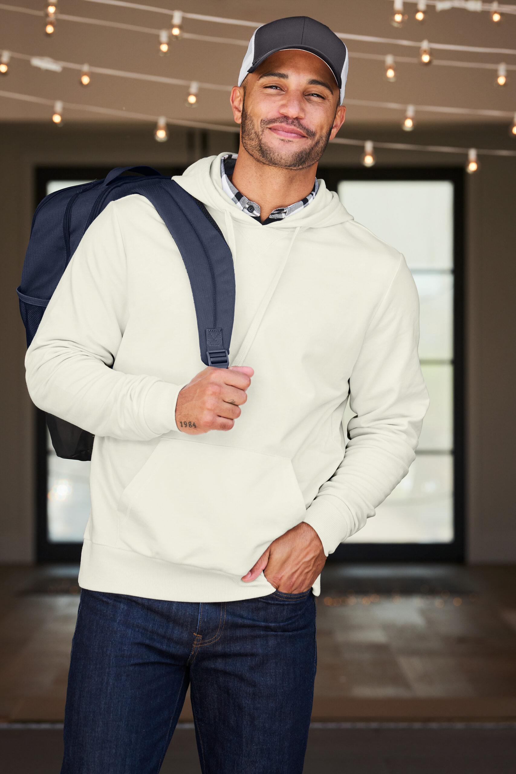 AL4000 AllmadeĀ® Unisex Organic French Terry Pullover Hoodie