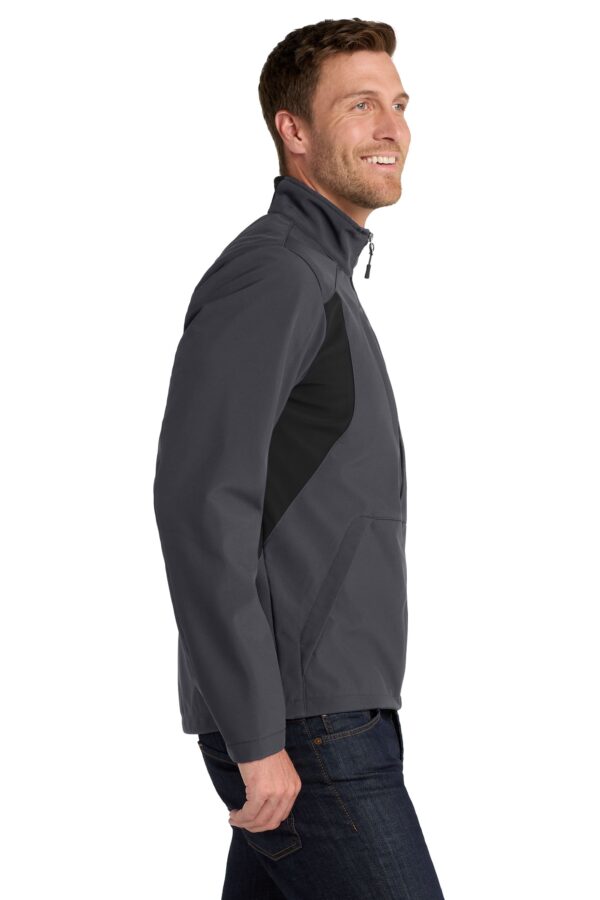 J336 Port Authority® Back-Block Soft Shell Jacket - Image 7