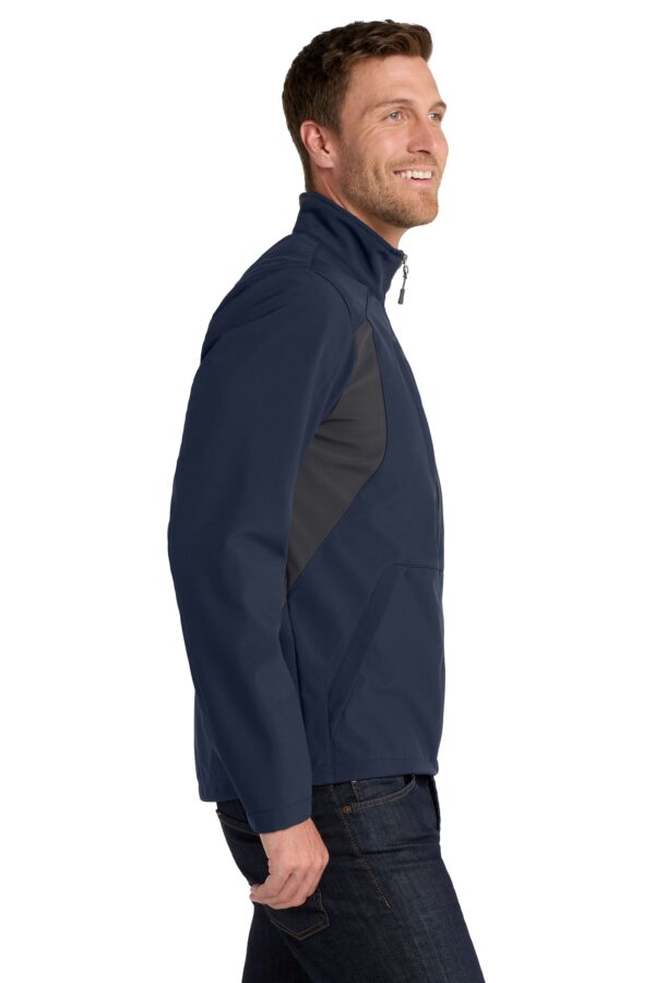 J336 Port Authority® Back-Block Soft Shell Jacket - Image 4