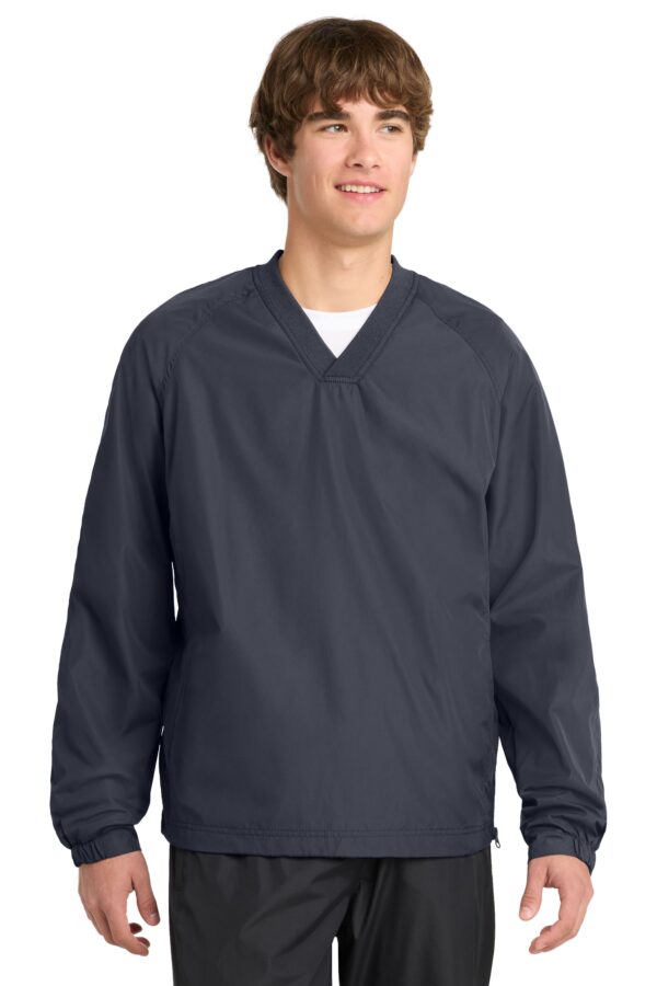 JST72 Sport-Tek® V-Neck Raglan Wind Shirt - Image 2