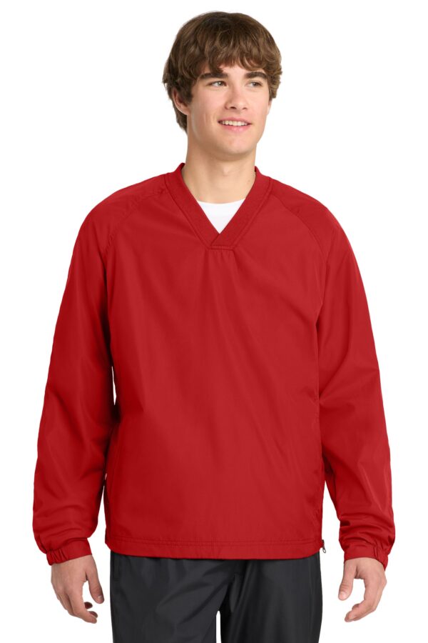 JST72 Sport-Tek® V-Neck Raglan Wind Shirt - Image 6