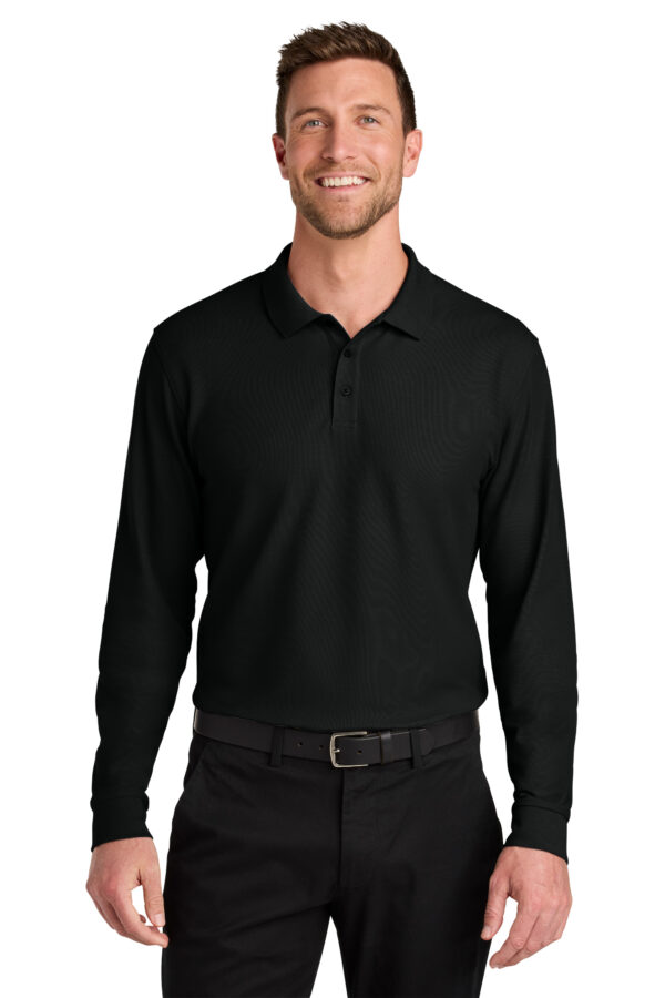 K200LS  Port Authority® Wearever Signature Pique Long Sleeve Polo XS-6XL - Image 4
