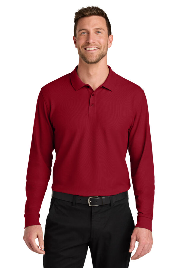 K200LS  Port Authority® Wearever Signature Pique Long Sleeve Polo XS-6XL - Image 10