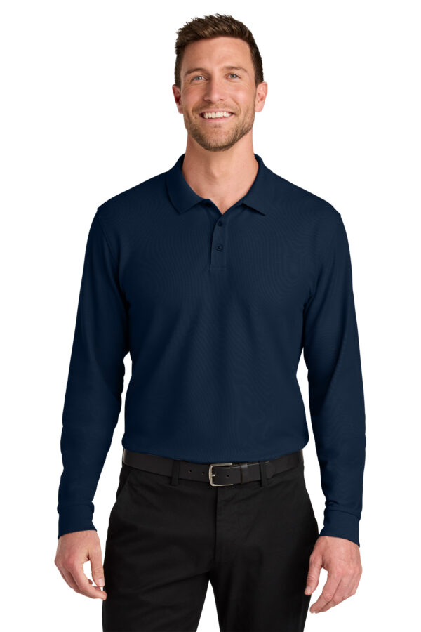 K200LS  Port Authority® Wearever Signature Pique Long Sleeve Polo XS-6XL - Image 8