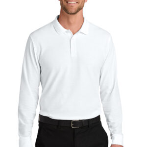 K200LS  Port Authority® Wearever Signature Pique Long Sleeve Polo XS-6XL