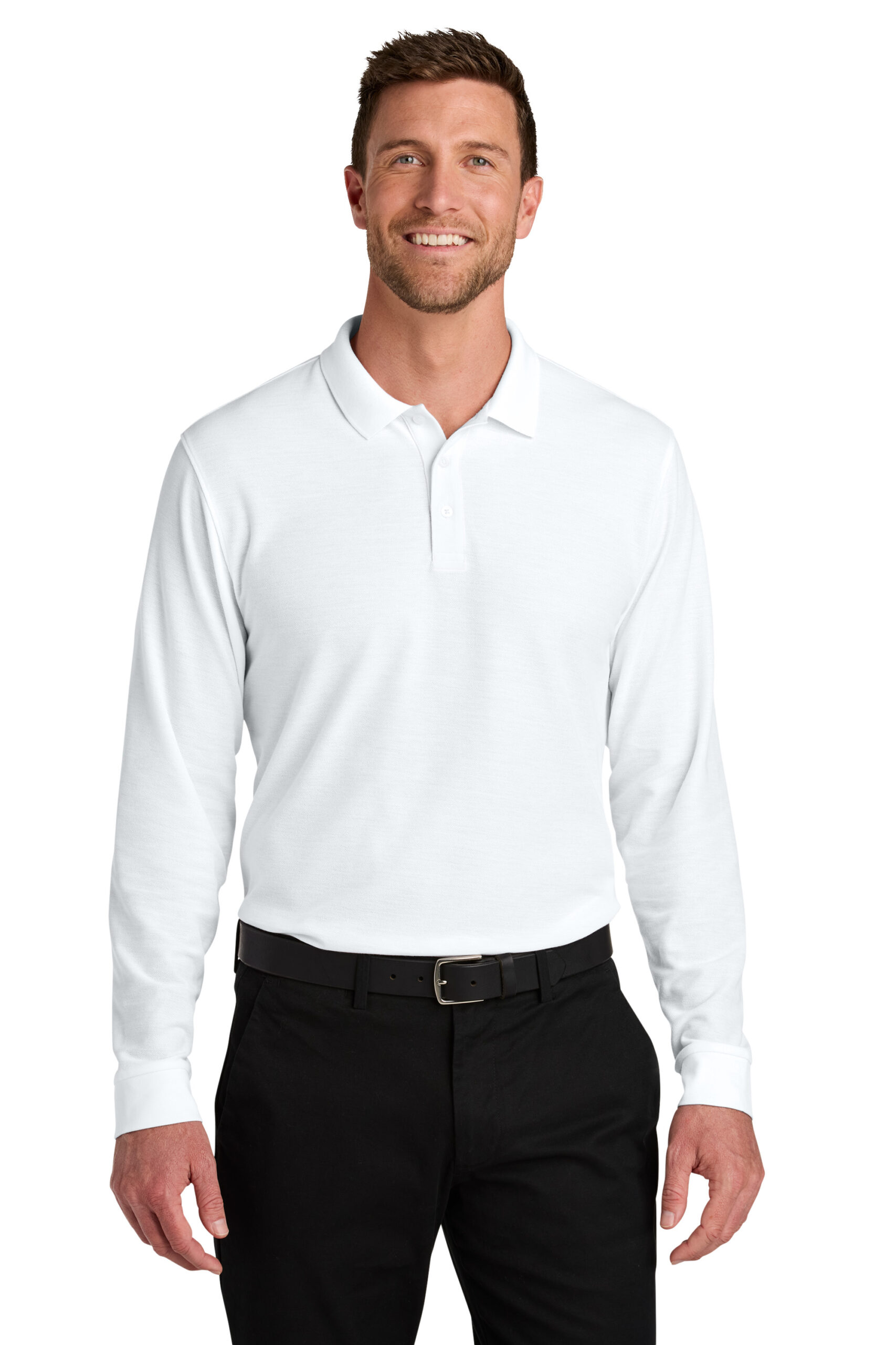 K200LS  Port Authority® Wearever Signature Pique Long Sleeve Polo XS-6XL
