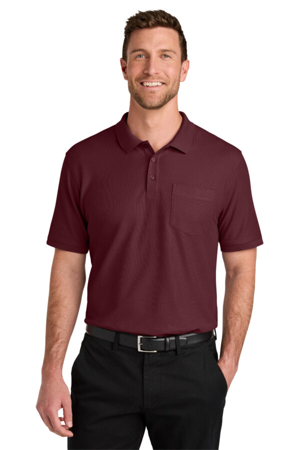 K200P Port Authority® Wearever Signature Pique Pocket Polo XS-6XL - Image 7