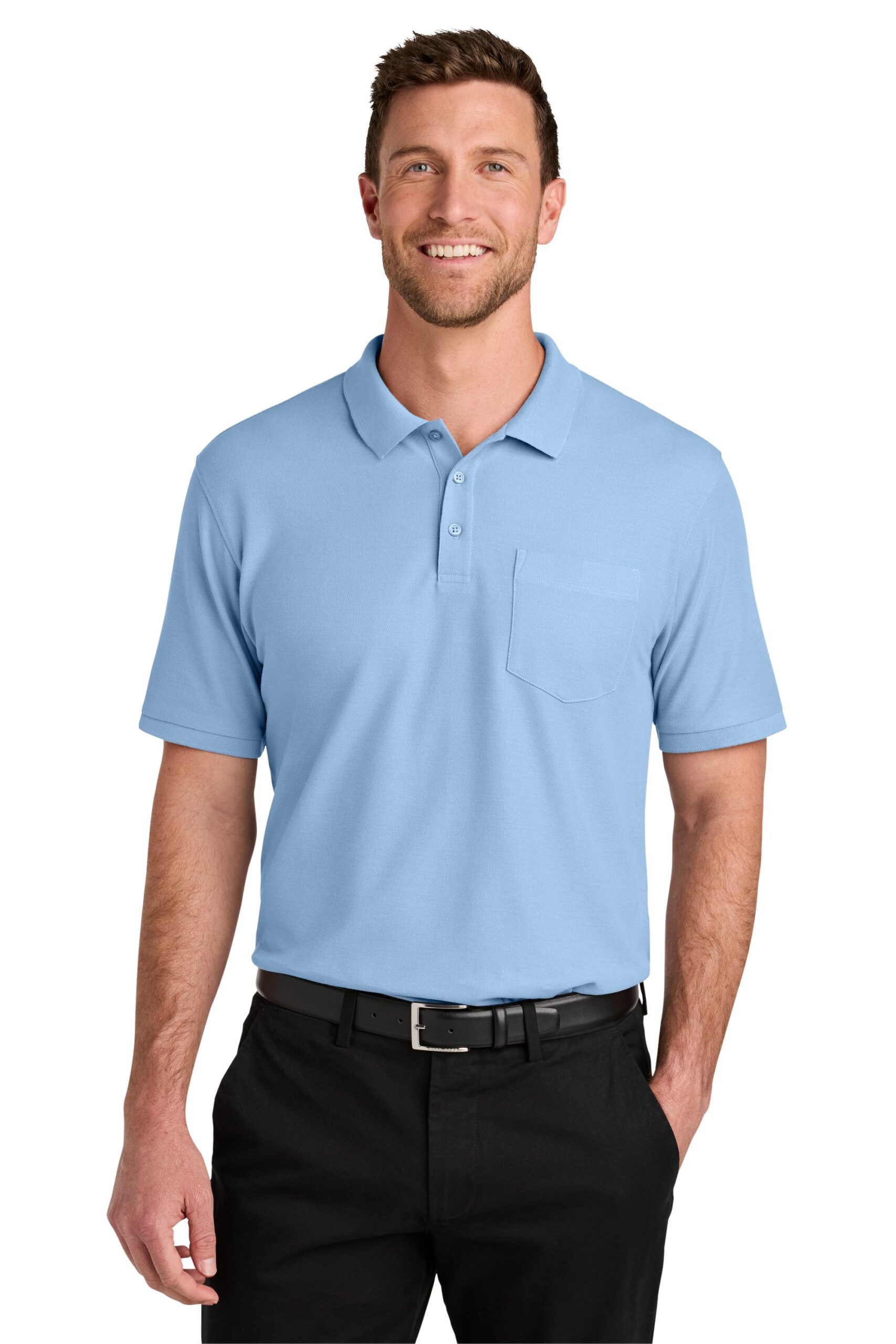 K200P Port Authority® Wearever Signature Pique Pocket Polo XS-6XL