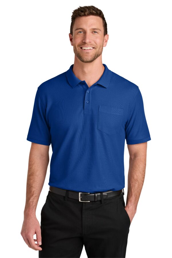 K200P Port Authority® Wearever Signature Pique Pocket Polo XS-6XL - Image 6
