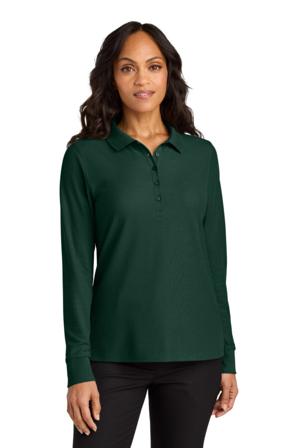 LK200LS New Port Authority® Women’s Wearever Signature Pique Long Sleeve Polo XS-4XL - Image 3