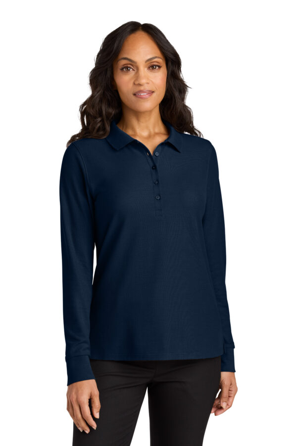 LK200LS New Port Authority® Women’s Wearever Signature Pique Long Sleeve Polo XS-4XL - Image 5