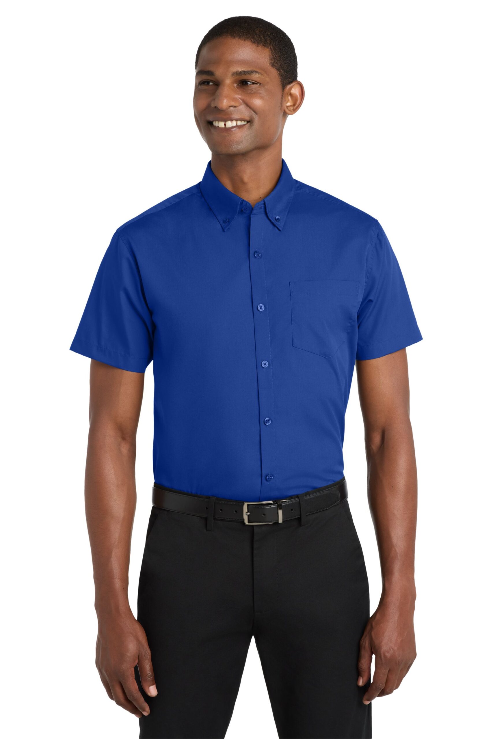 W101 Port Authority® Short Sleeve Carefree Poplin Shirt