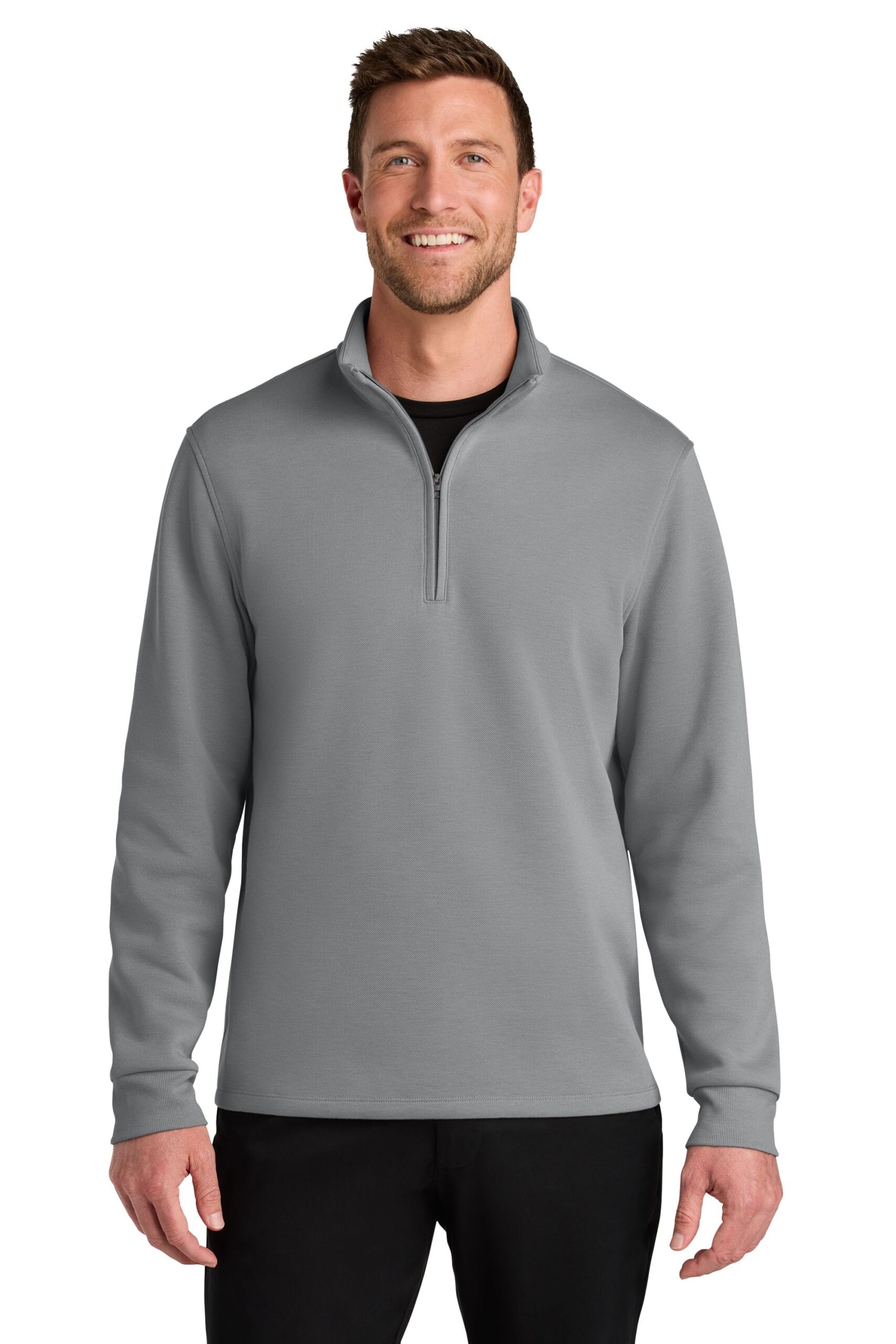 K210 New Port Authority® Wearever Signature Double Pique 1/4-Zip - Image 4