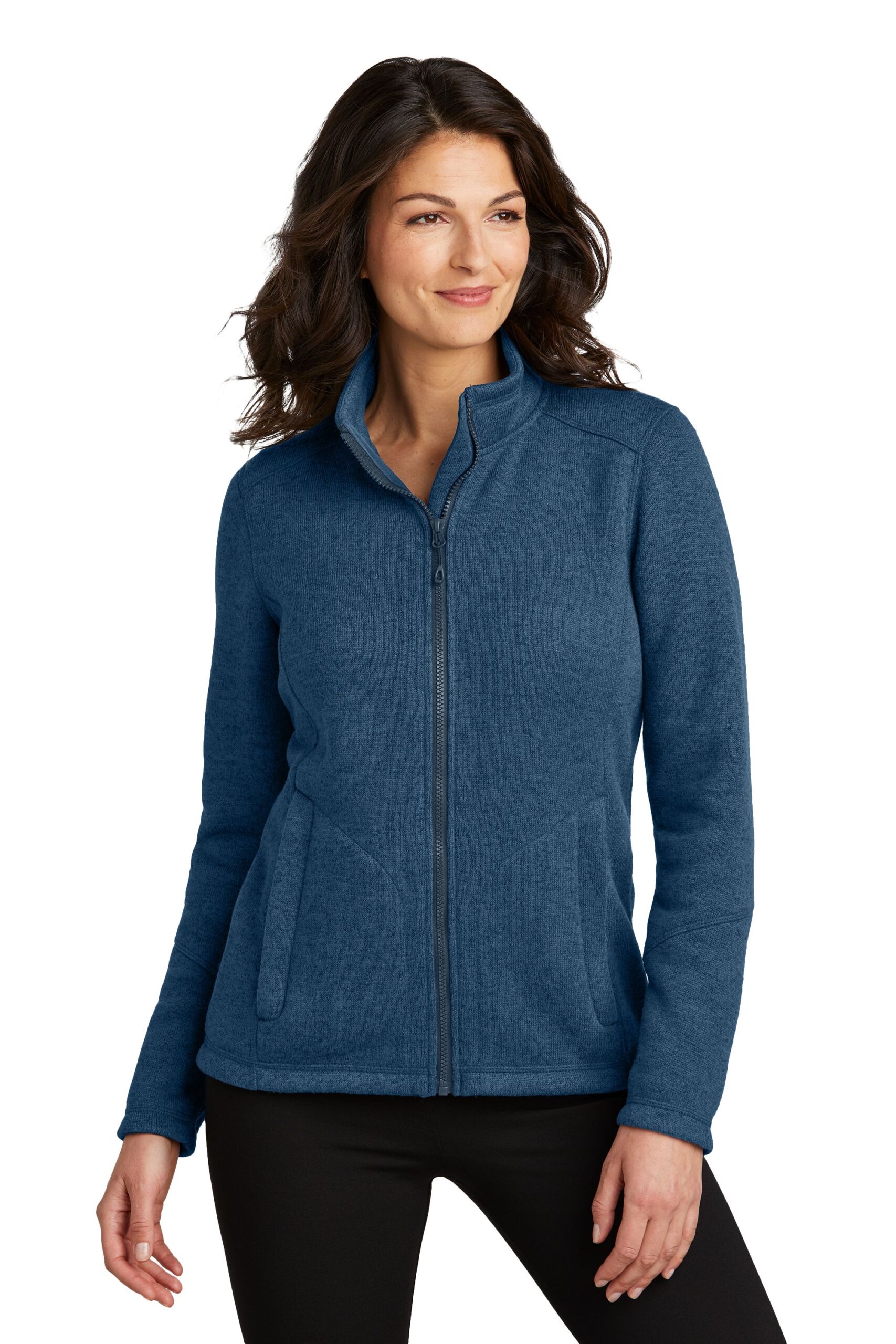 L428 Port Authority® Women's Arc Sweater Fleece Jacket - Image 5